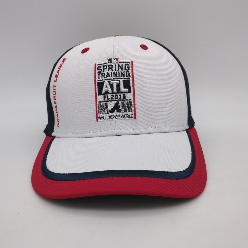 Atlanta Braves Hat Cap Fitted Mens Medium Large 47 Disney Spring Training 2019